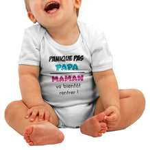Body bébé marrant panique papa maman So Custom