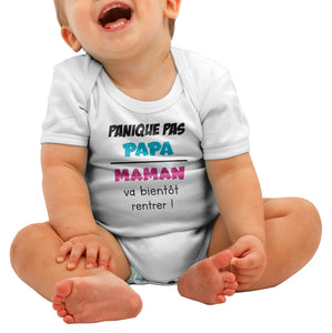 Body bébé marrant panique papa maman So Custom
