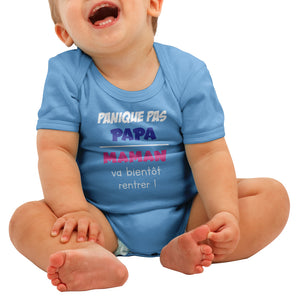 Body bébé marrant panique papa maman So Custom