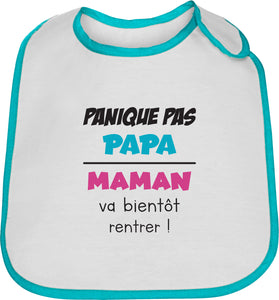 Bavoir bébé original marrant papa maman repas So Custom