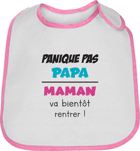 Bavoir bébé original marrant papa maman repas So Custom