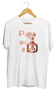 T shirt original papa père rhum humour So Custom