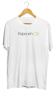 T-shirt papa en or père so custom