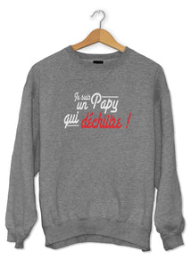 Sweat original Papy qui déchire amour famille So Custom