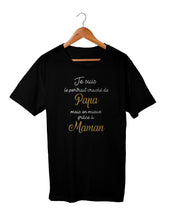 T-shirt enfant portrait craché copie papa maman So Custom