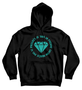 Sweat capuche original femme diamant  So Custom sweat