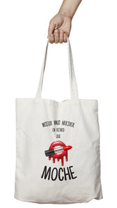 Tote bag humour femme mieux vaut être en retard que moche So Custom sweat marrant