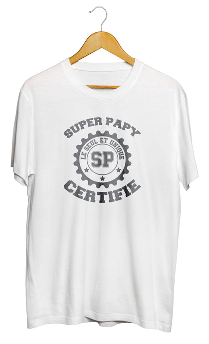 T-shirt original Super Papy amour famille So Custom