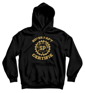 Sweat capuche original Super Papy amour famille So Custom