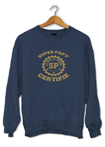 Sweat original Super Papy amour famille So Custom