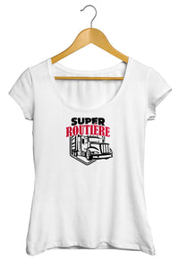 T-shirt super routière chauffeuse poids lourd So Custom