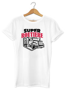 T-shirt super routière chauffeuse poids lourd So Custom