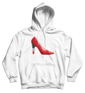 sweat capuche original femme rouge à lèvres talons So Custom