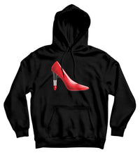 sweat capuche original femme rouge à lèvres talons So Custom