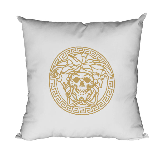 Coussin humour détournement logo Versace So Custom