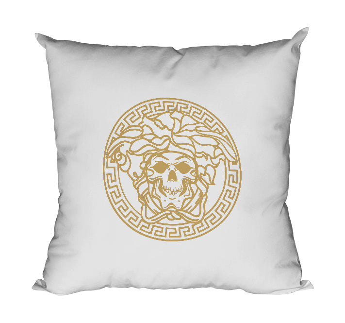 Coussin humour détournement logo Versace So Custom