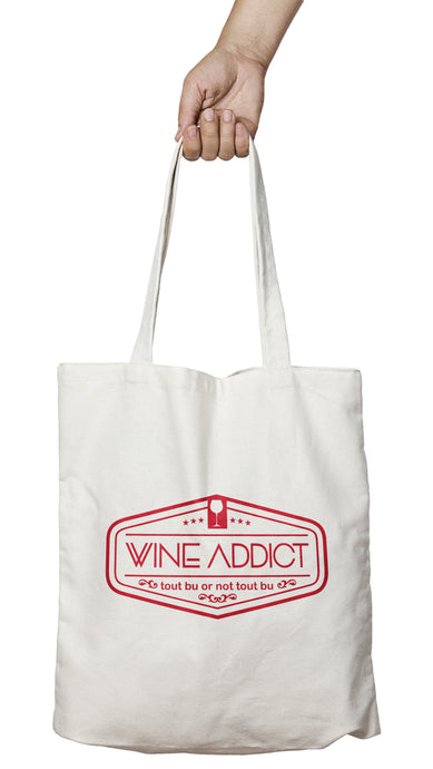 Tote bag original humour vin tout bu or not tout bu t-shirt alcool So Custom 