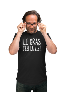 T-shirt original Kaamelott le gras c'est la vie humour So Custom