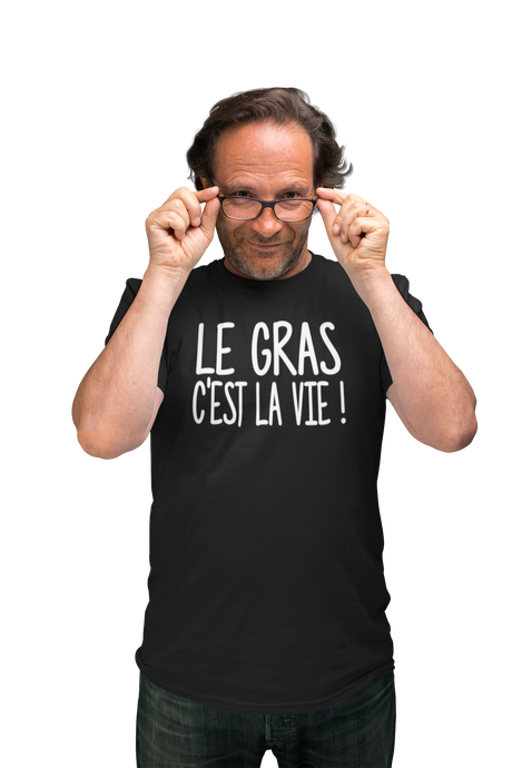 T-shirt original Kaamelott le gras c'est la vie humour So Custom